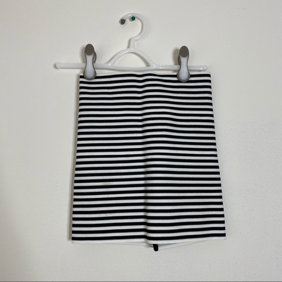 Pleasure Doing Business Bandage Striped Skirt - Picture 1 of 7